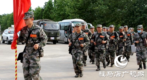 省軍區考評組到驛城區檢查民兵綜合建設工作