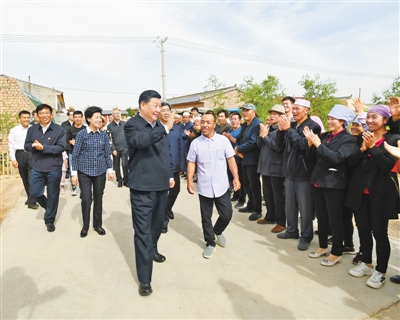 習近平在寧夏考察時強調  決勝全面建成小康社會決戰脫貧攻堅繼續建設經濟繁榮民族團結環境優美人民富裕的美麗新寧夏