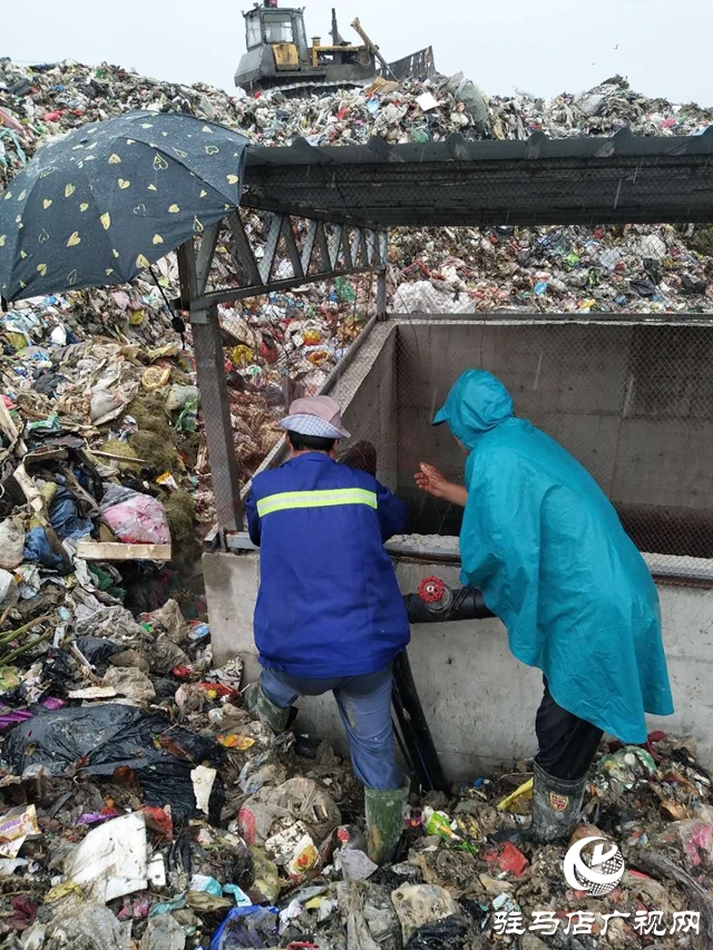 駐馬店市容環境衛生中心積極防汛保安全
