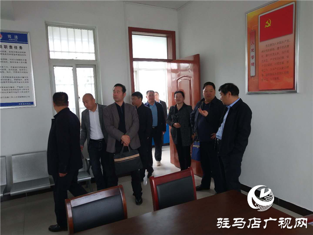 省司法廳調研組到上蔡縣蘆崗司法所指導驗收五星級司法所創建工作
