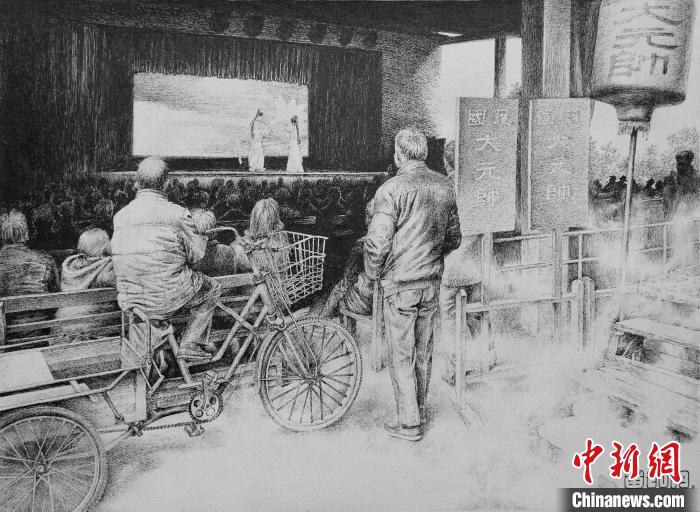 描繪鄉土記憶 福州畫師用鋼筆再現古厝風情