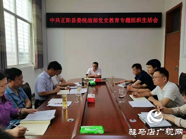 正陽縣委統戰部召開黨史學習教育專題組織生活會