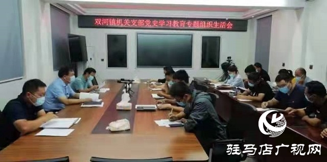 確山縣雙河鎮召開黨史學習教育專題組織生活會