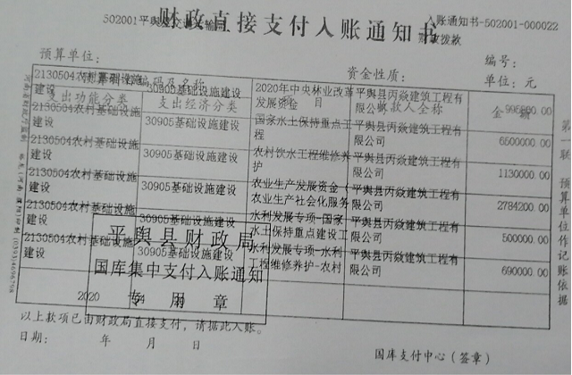 平輿縣財政局優化營商環境典型案例總結
