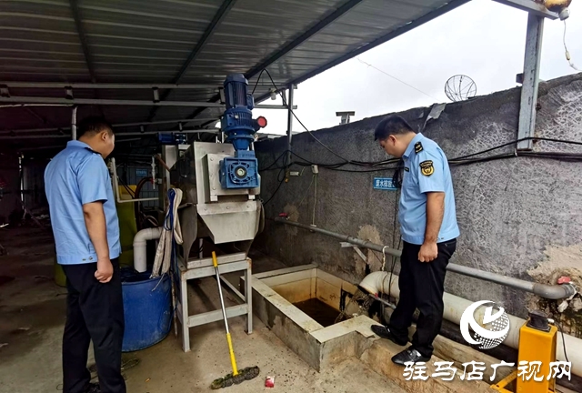 駐馬店市生態環境局平輿分局對涉水企業突擊執法檢查