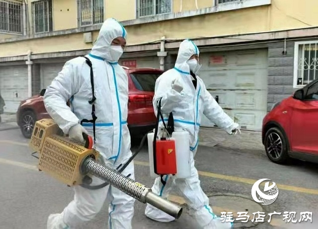 駐馬店市金河辦事處攜手駿馳救援隊聯合開展防疫消毒公益活動