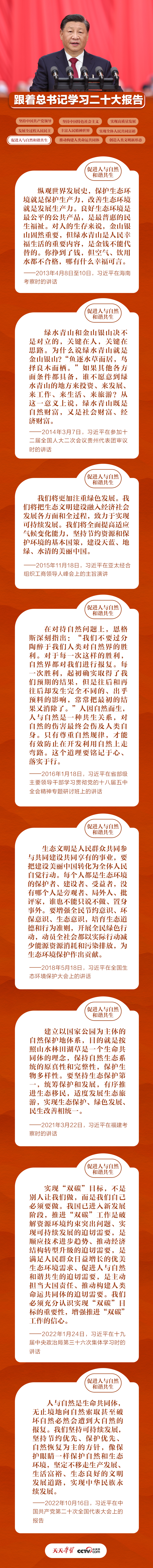 跟著總書記學習二十大報告丨促進人與自然和諧共生