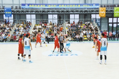  精彩“籃”不??！洛陽市孟津區首屆“村BA”籃球大賽開賽