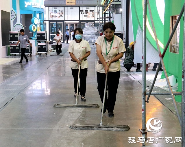 駐馬店農洽會展館 展區搭建已接近尾聲