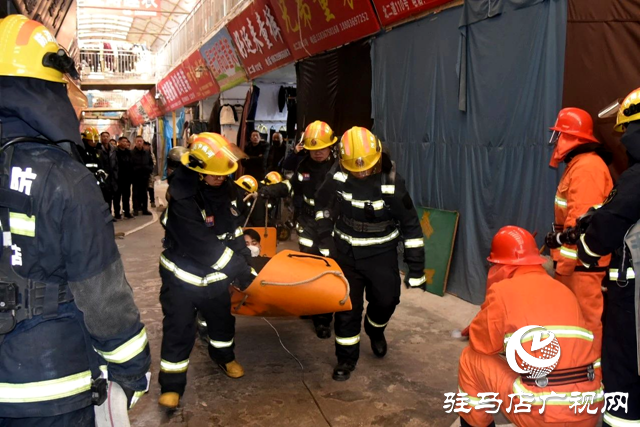 西平縣衛健體委與縣消防大隊聯合開展消防安全應急救援實戰演練