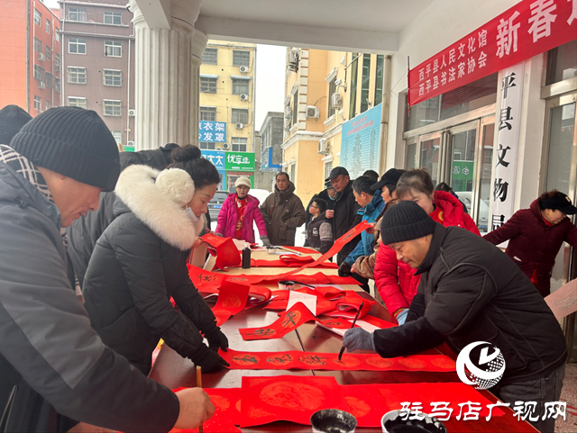 西平縣人民文化館義務寫春聯文化惠民活動啟動儀式隆重舉行