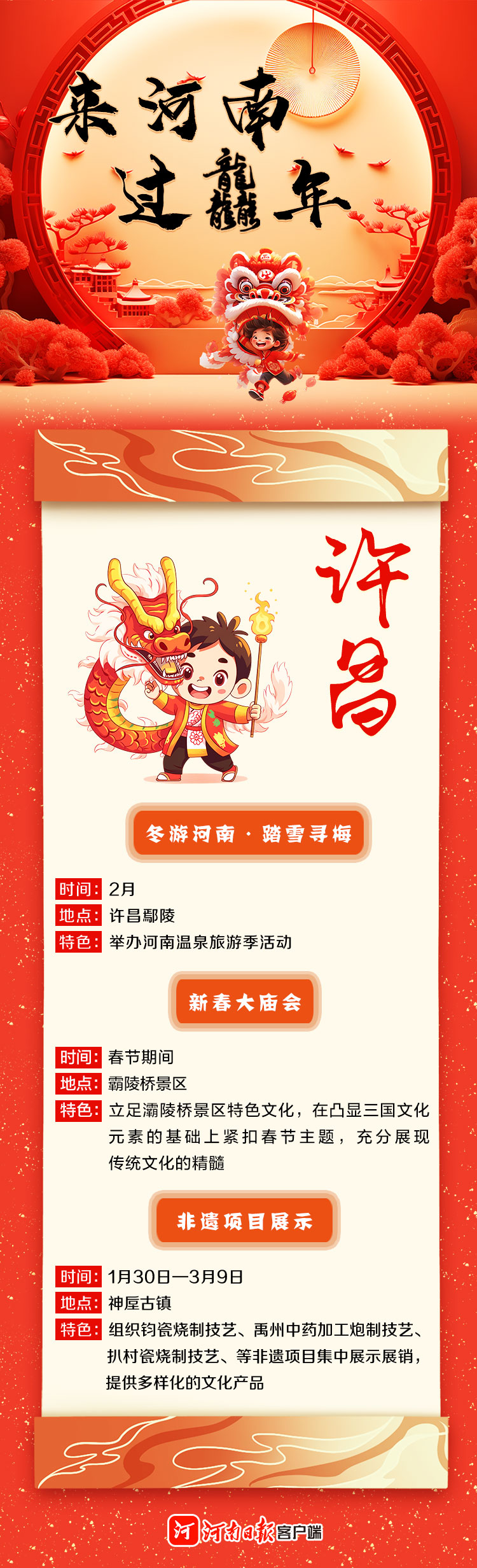 來河南 過龘年 ①丨精彩紛呈！看中原各地咋“鬧春”