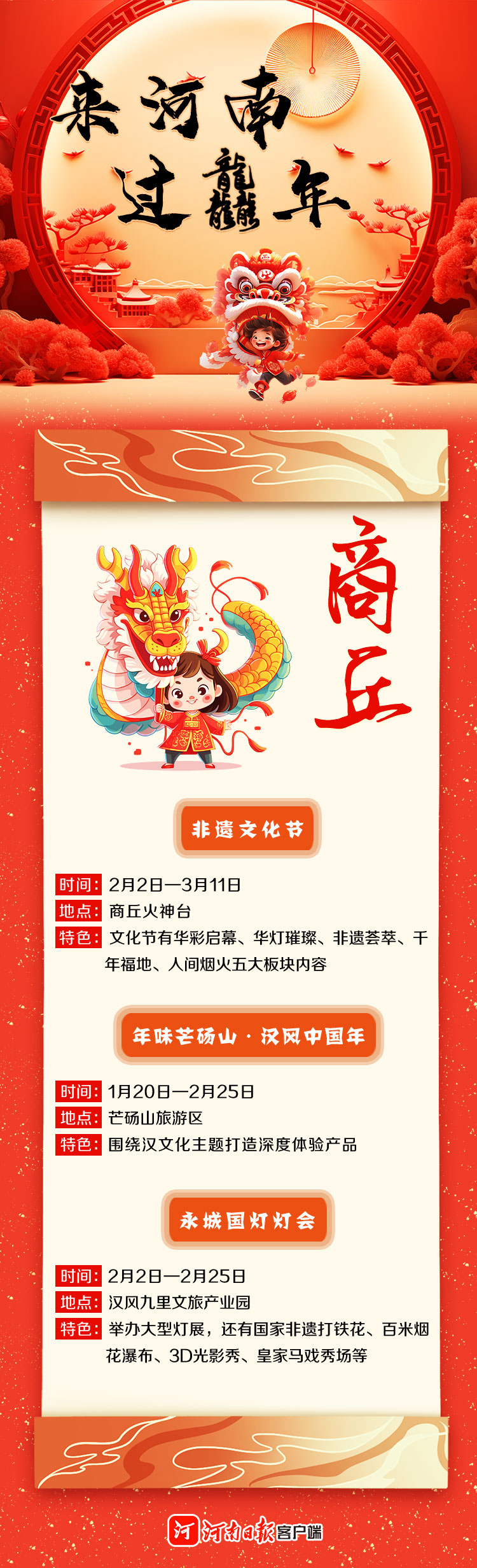 來河南 過龘年 ①丨精彩紛呈！看中原各地咋“鬧春”