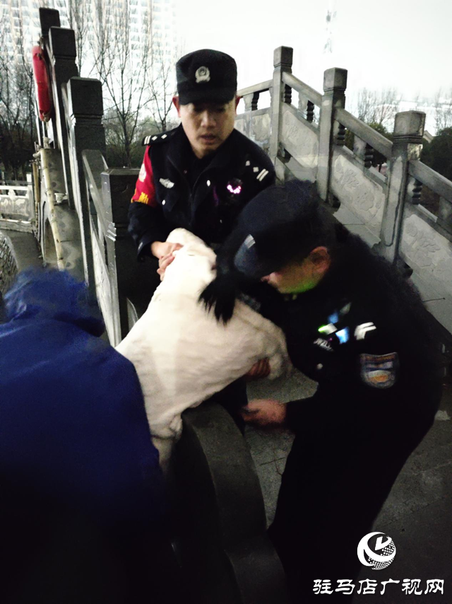 駐馬店高鐵商務區警務工作站清晨成功救助一名輕生女子
