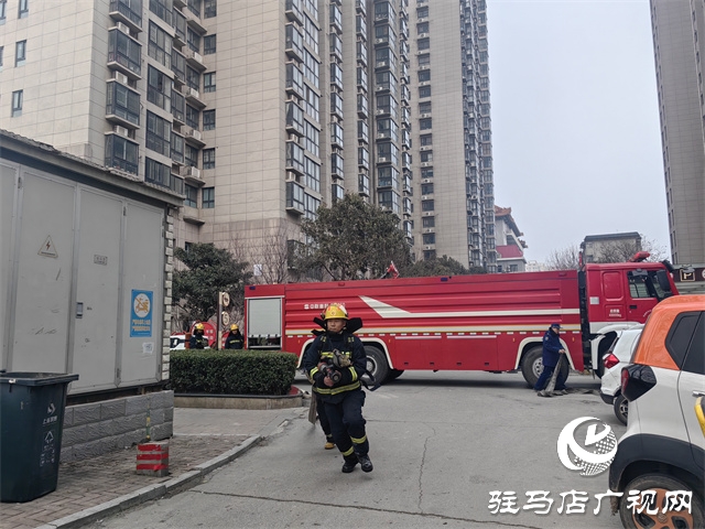 驛城區消防大隊滅火救援實戰演練進小區