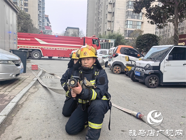 驛城區消防大隊滅火救援實戰演練進小區