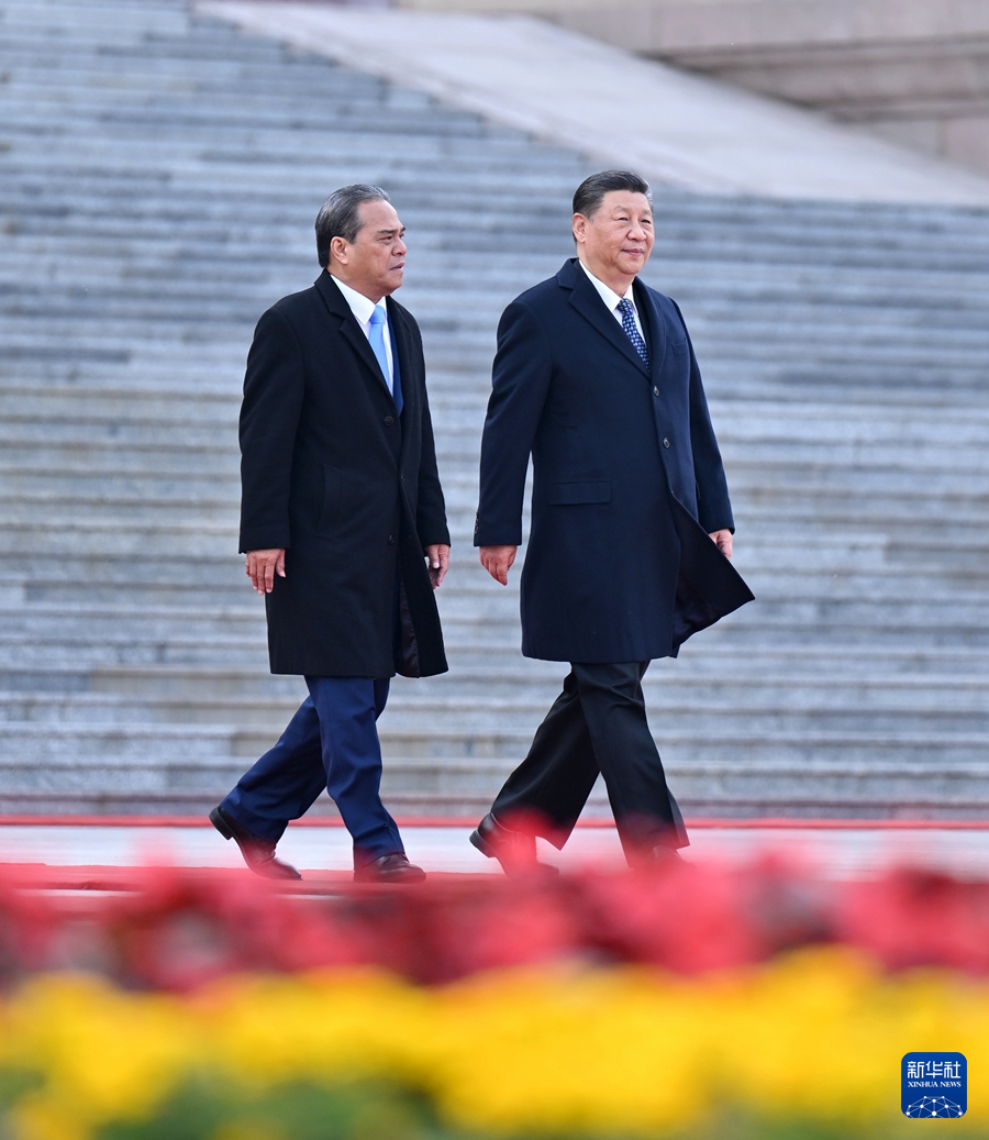 習近平同密克羅尼西亞聯邦總統西米納會談