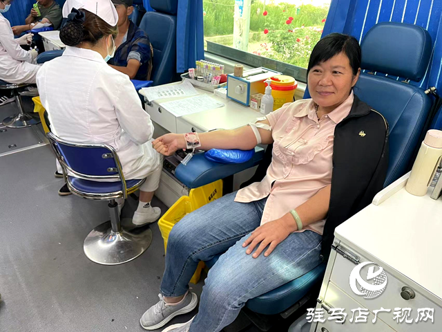 新蔡縣櫟城鄉組織無償獻血活動