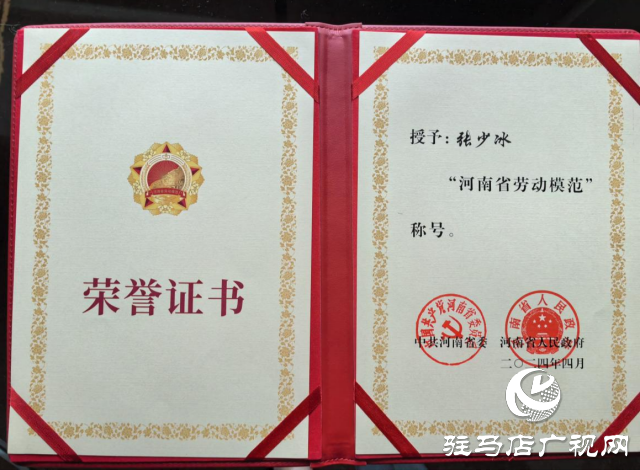 河南省勞動模范張少冰：用心服務書寫卓越篇章
