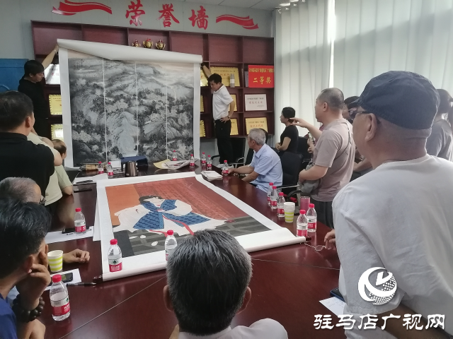 駐馬店市美術家協會蒞臨上蔡縣開展“翰墨潤中原”美術作品點評會