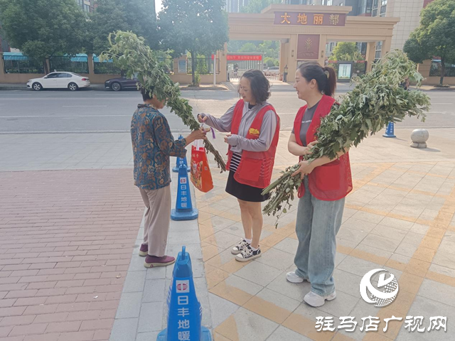 駐馬店經濟開發區界牌社區開展端午送“艾”活動