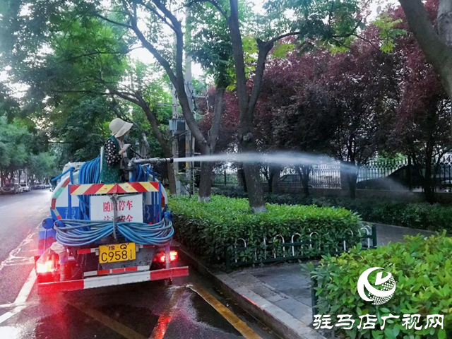 駐馬店經濟開發區城市管理局：戰高溫酷暑 悉心保苗護綠