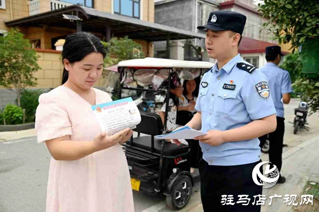 西平縣公安局柏亭派出所：防溺水宣傳進社區