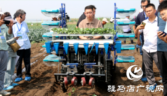 駐馬店市科研人員到第四屆全國蔬菜生產農機農藝融合現場觀摩與交流會觀摩學習