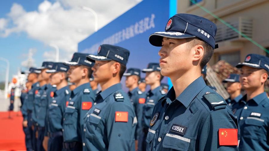 中國海警艦艇編隊起航赴俄羅斯執行中俄海警聯演聯巡任務