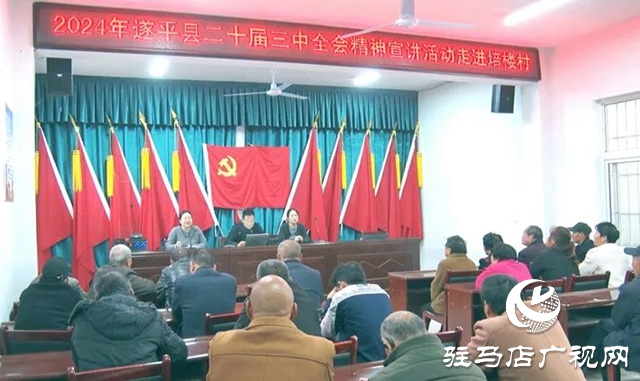 黨的二十屆三中全會精神宣講活動走進遂平縣玉山鎮