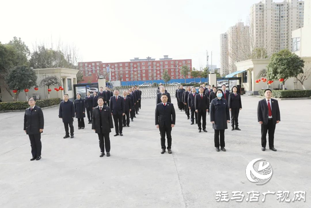 驛城區人民檢察院：春節后首個工作日 升國旗鼓干勁開新篇