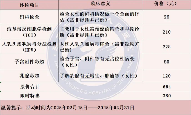 獻禮三八節 駐馬店市第一人民醫院開展三八婦女節體檢優惠活動