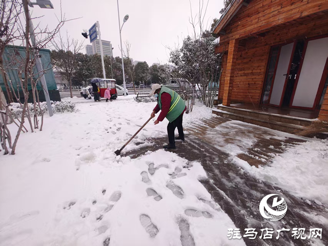 駐馬店經濟開發區城管局：浴“雪”奮戰共發力 掃雪除冰護出行