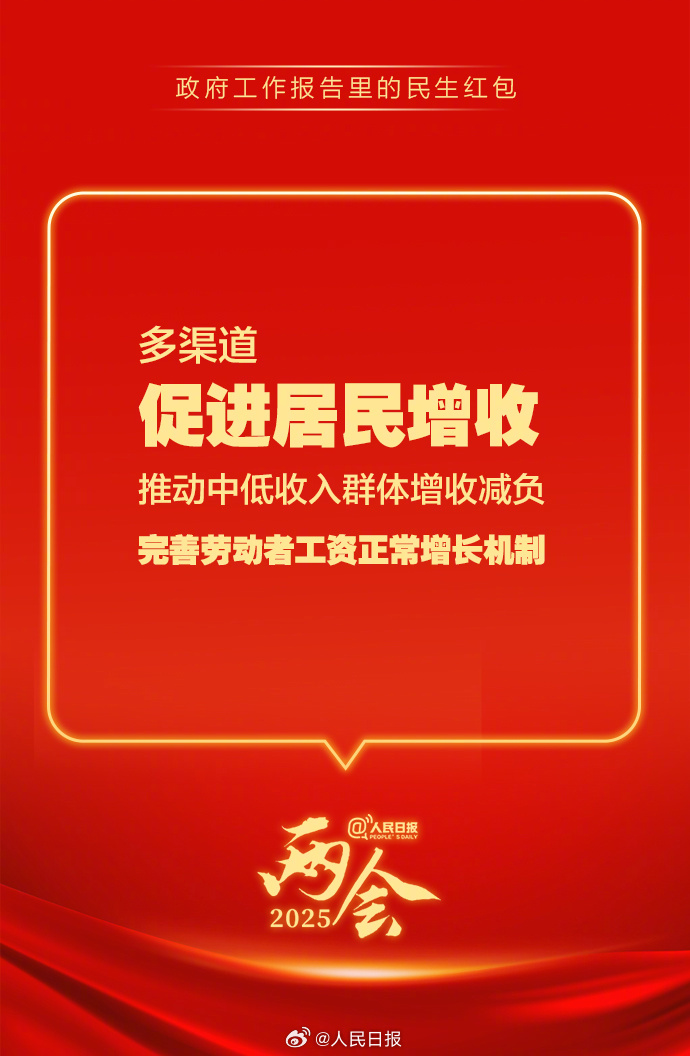 快查收！政府工作報告里的民生紅包