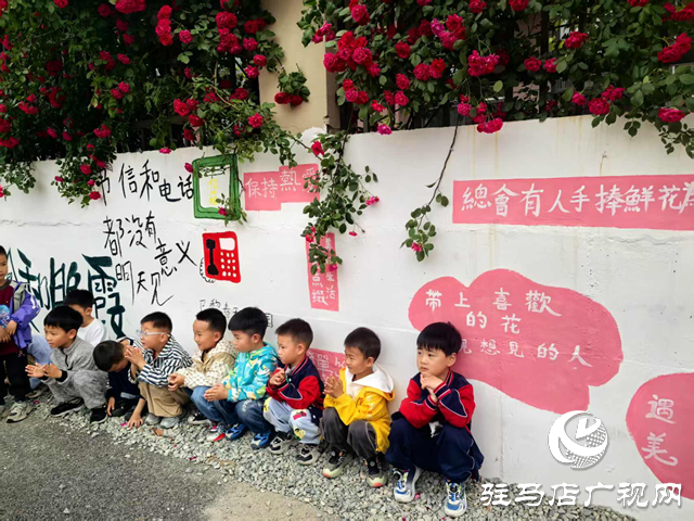 薔薇綻放 幼兒園老師繪就網紅打卡地