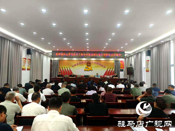 平輿縣射橋鎮：傳達貫徹縣關于集中開展違規吃喝專項整治會議精神