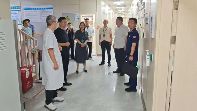 筑牢醫療安全防線，駐馬店市衛健委領導帶隊到駐馬店市中醫院開展安全檢查